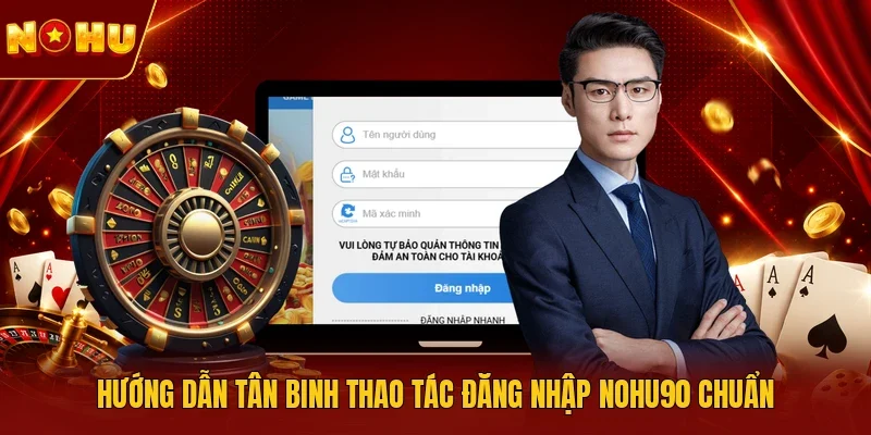 Hướng dẫn tân binh thao tác đăng nhập NOHU90 chuẩn
