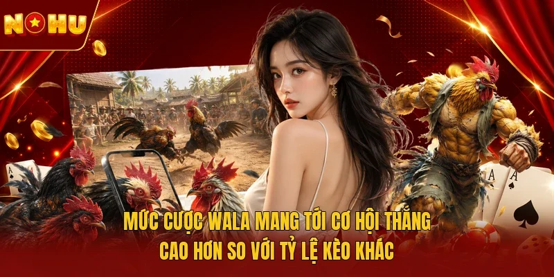 Mức cược Wala mang tới cơ hội thắng cao hơn so với tỷ lệ kèo khác